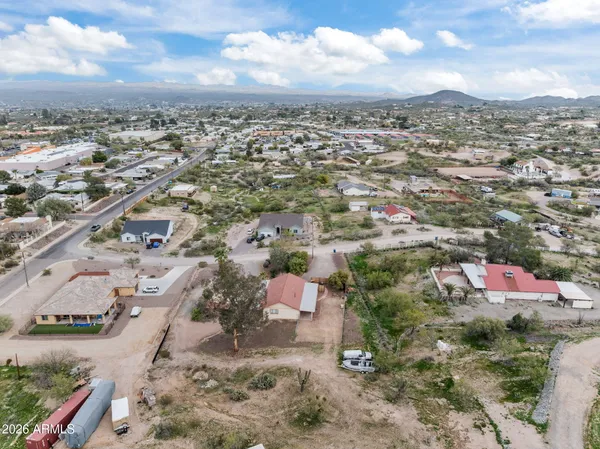 an aerial view of a city
