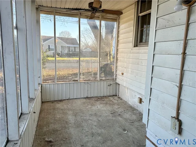 a view of an empty room