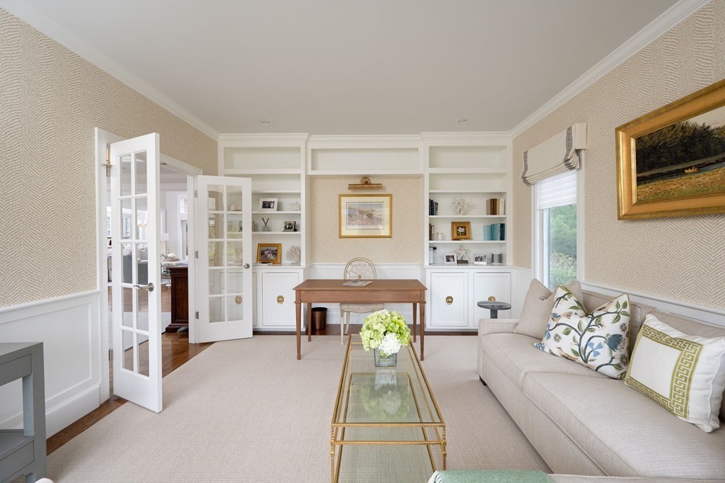 155 Black Rock Drive, Unit 155 Hingham, MA 02043 - Photo 19 of 42 a living room with furniture fireplace and flat screen tv
