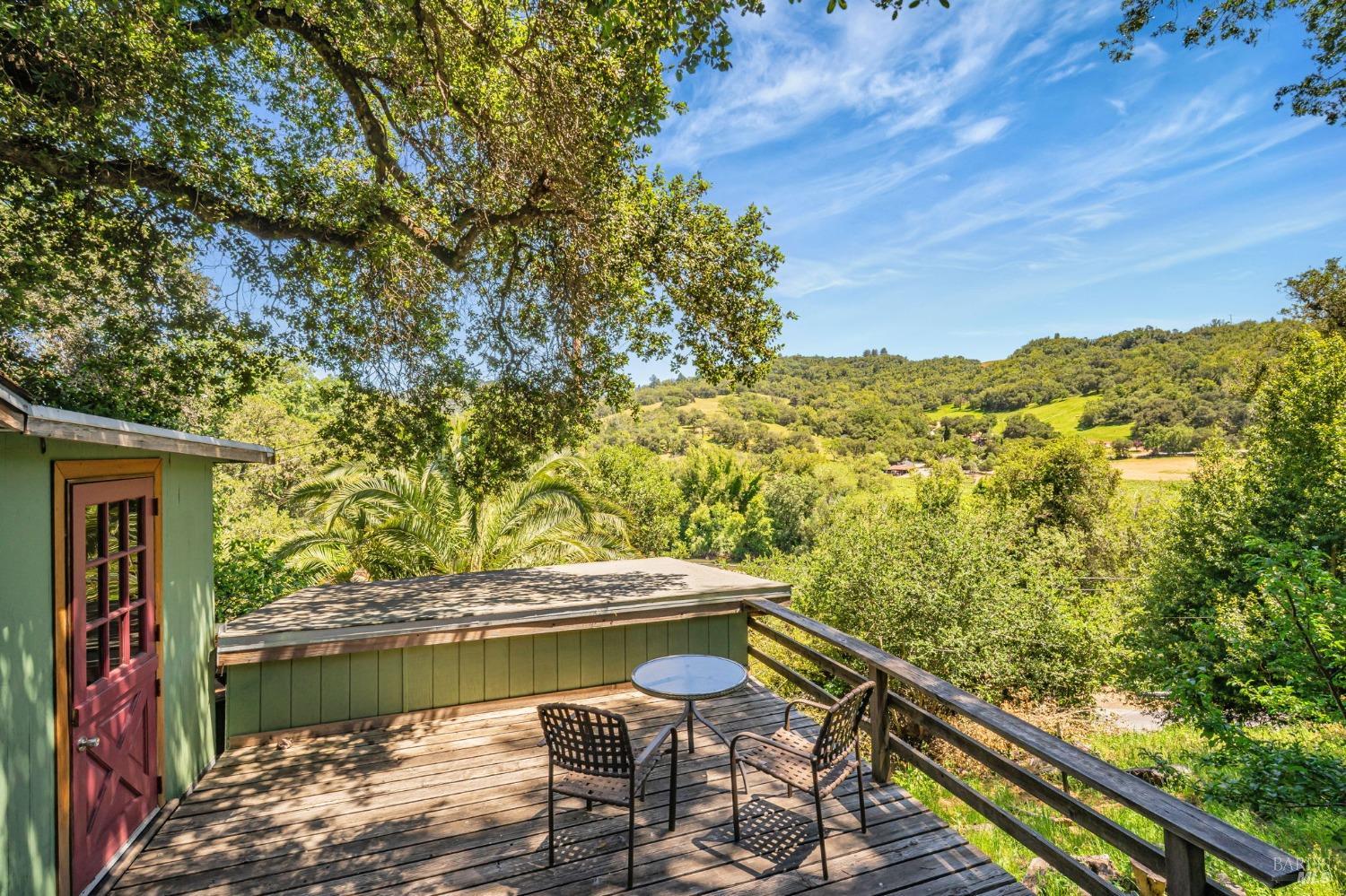 1561 South Fitch Mountain Road Healdsburg, CA 95448 - Photo 3 of 44 a view of balcony with two chairs