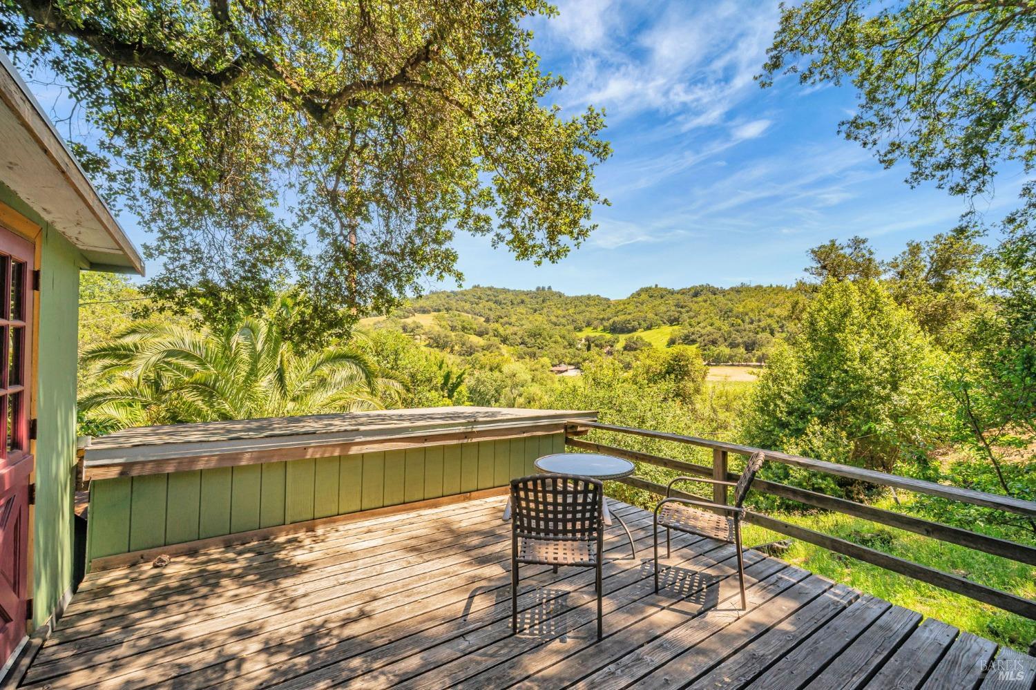 1561 South Fitch Mountain Road Healdsburg, CA 95448 - Photo 35 of 44 a view of ocean from a balcony