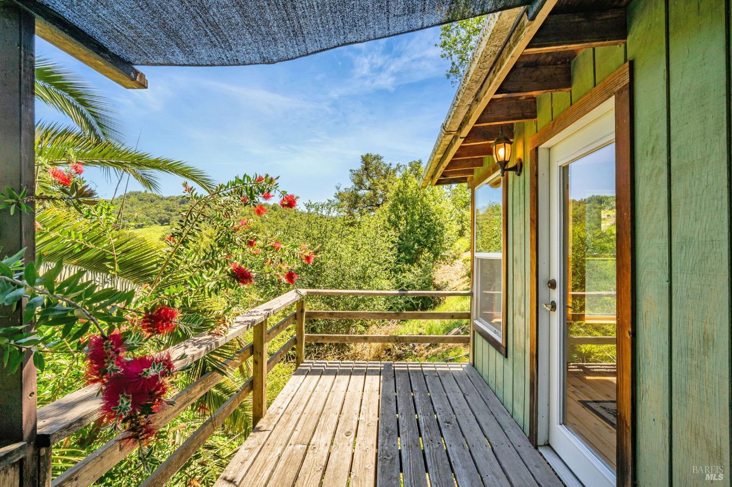 1561 South Fitch Mountain Road Healdsburg, CA 95448 - Photo 39 of 44 a view of balcony with wooden floor
