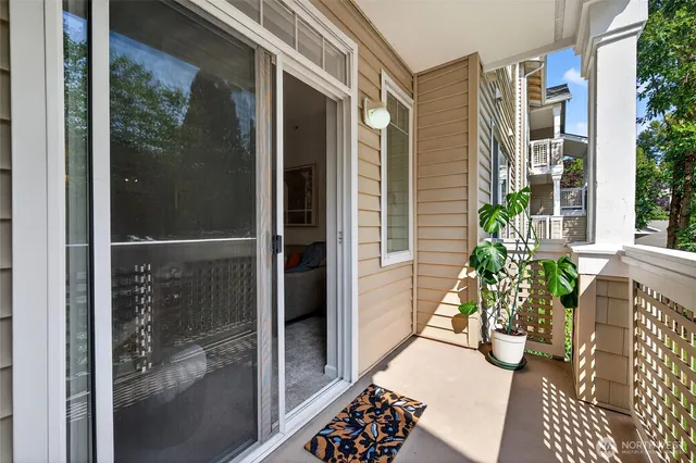 a view of a entryway door front of house