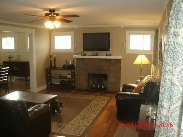 782 Elk Avenue Rochester, PA 15074 - Photo 7 of 23 Living room fireplace, New bamboo flooring,
