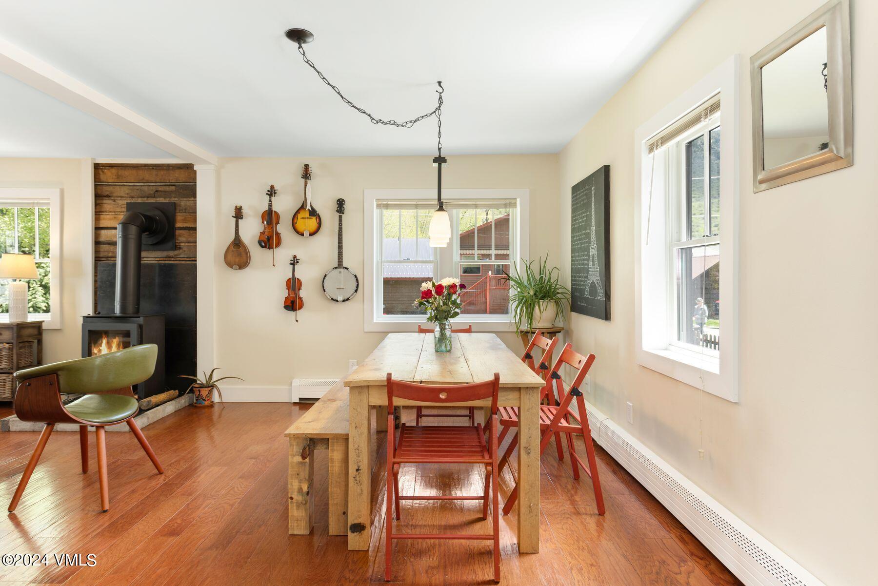 245 Pine Street Minturn, CO 81645 - Photo 8 of 44 a view of a dining room with furniture window and outside view