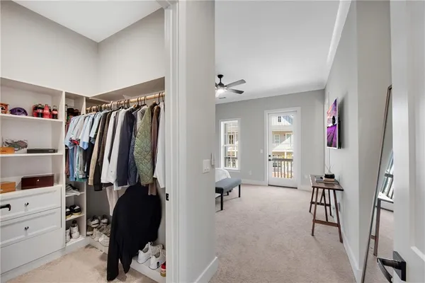 a bathroom with a sink vanity and a mirror