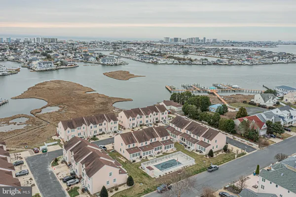 an aerial view of ocean