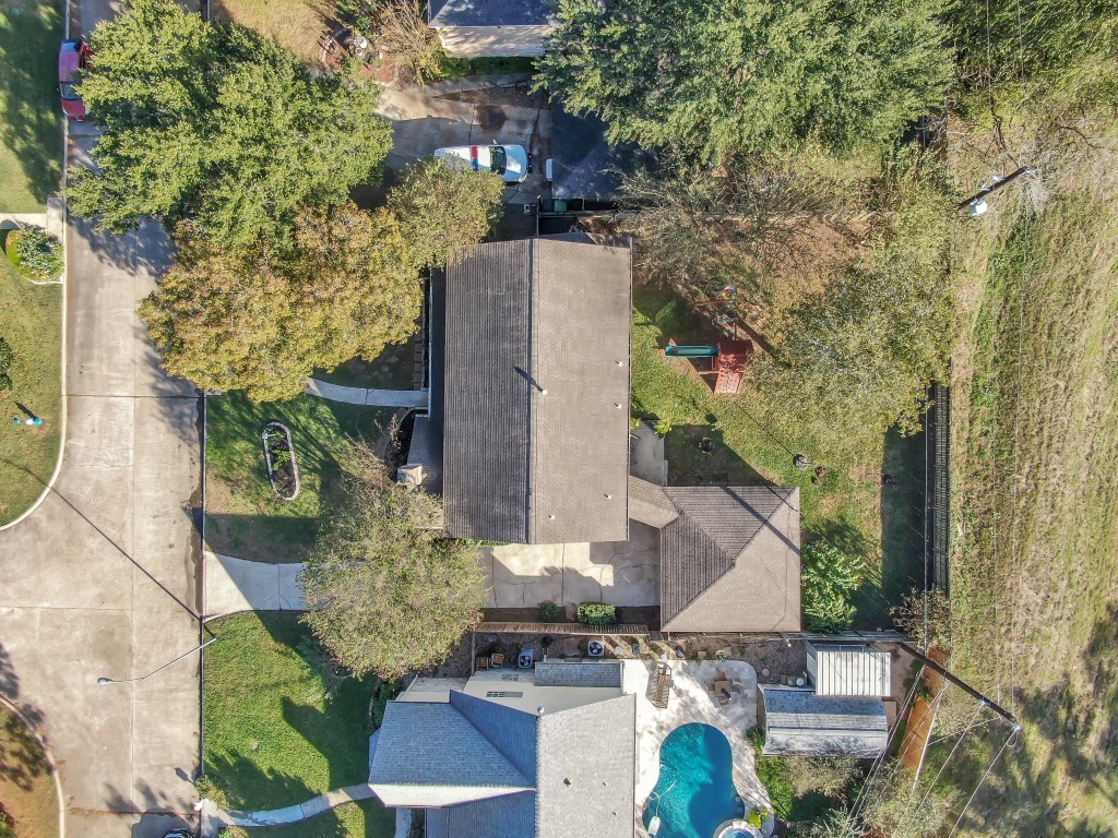 723 Shadow Brook Drive Spring, TX 77380 - Photo 39 of 44 an aerial view of a house with outdoor space