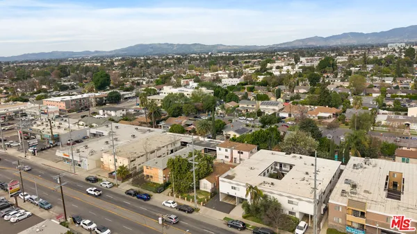an aerial view of multiple house