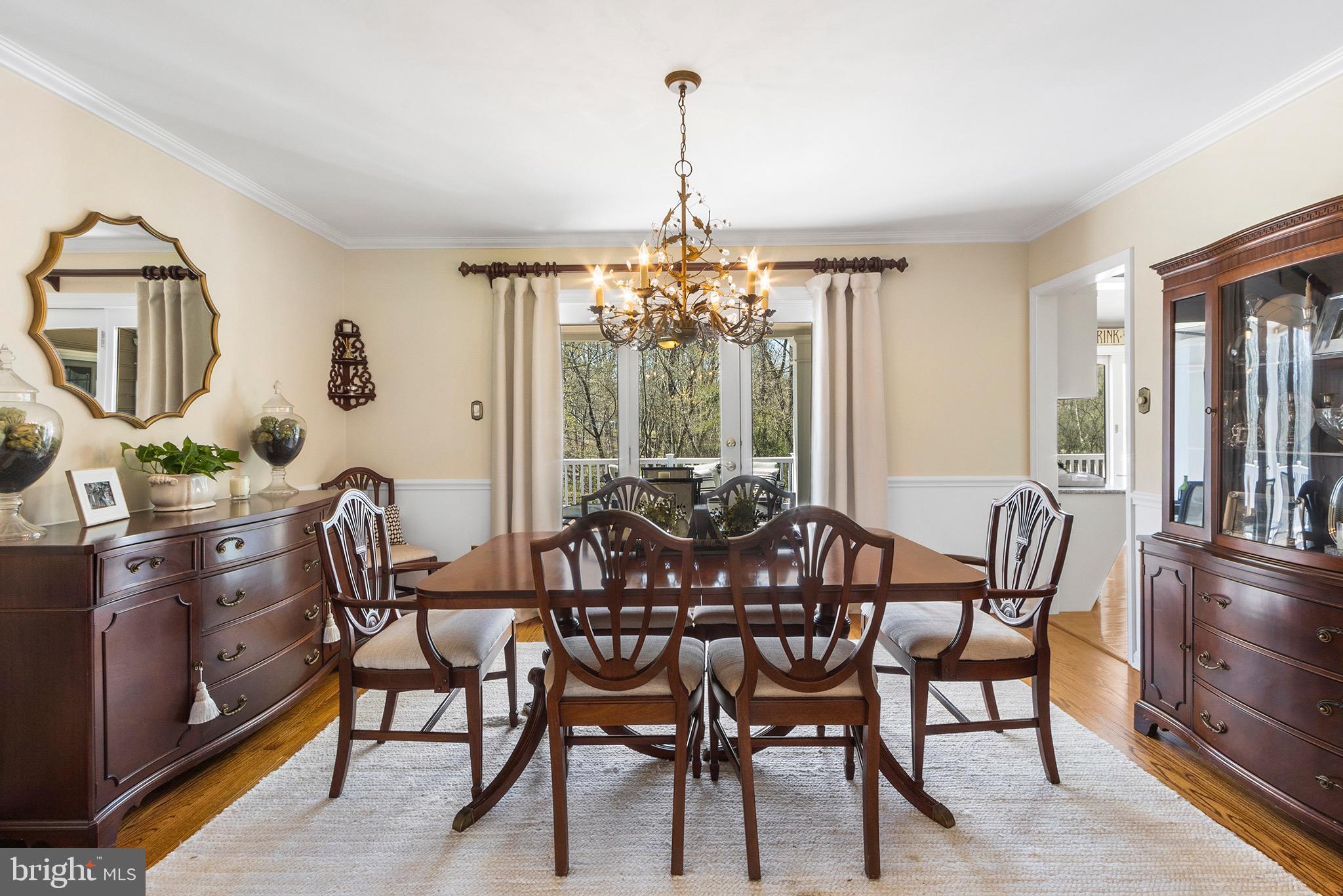 478 Nob Hill Road Devon, PA 19333 - Photo 6 of 55 Dining room with French doors to rear deck/yard