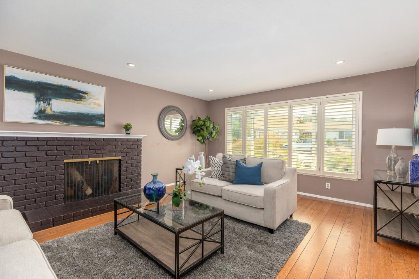 2479 Longview Drive San Leandro, CA 94577 - Photo 9 of 57 a living room with furniture and a fireplace