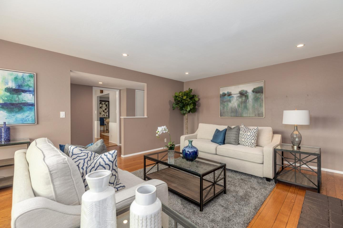 2479 Longview Drive San Leandro, CA 94577 - Photo 10 of 57 a living room with furniture and a lamp