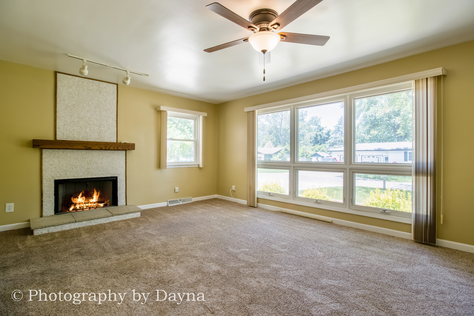 6 Park Place Kankakee, IL 60901 - Photo 14 of 36 a view of an empty room with window and fire place