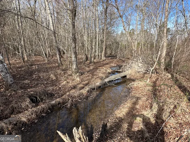 a view of backyard of a house