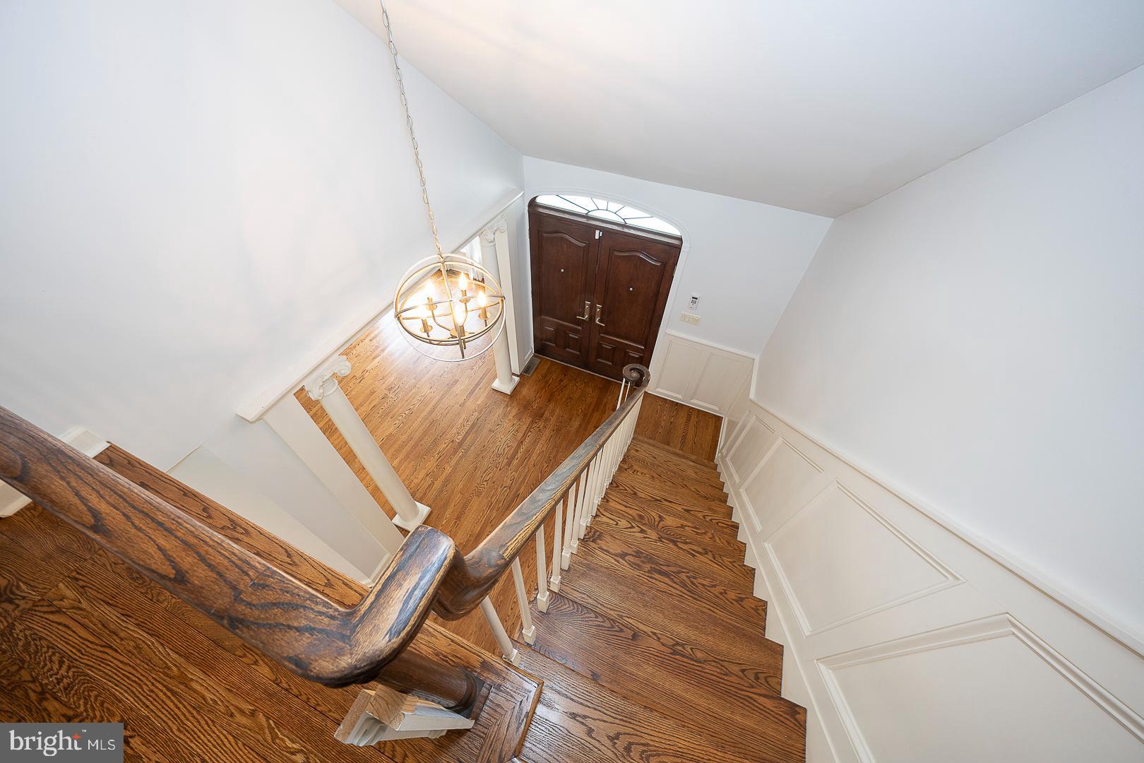 1416 Old Gulph Road Villanova, PA 19085 - Photo 19 of 41 a view of staircase with wooden floor
