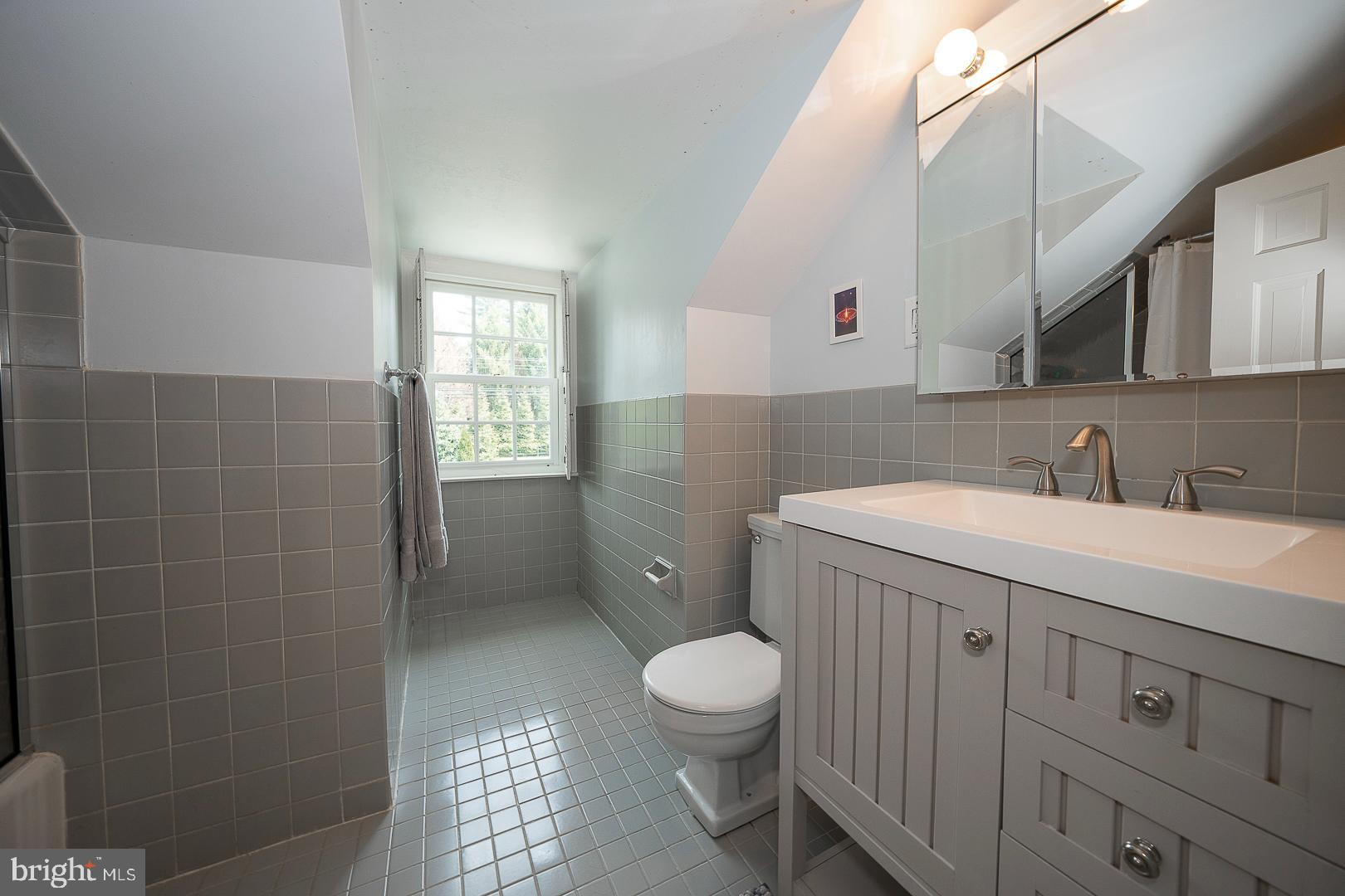 1416 Old Gulph Road Villanova, PA 19085 - Photo 21 of 41 a bathroom with a sink a toilet and shower