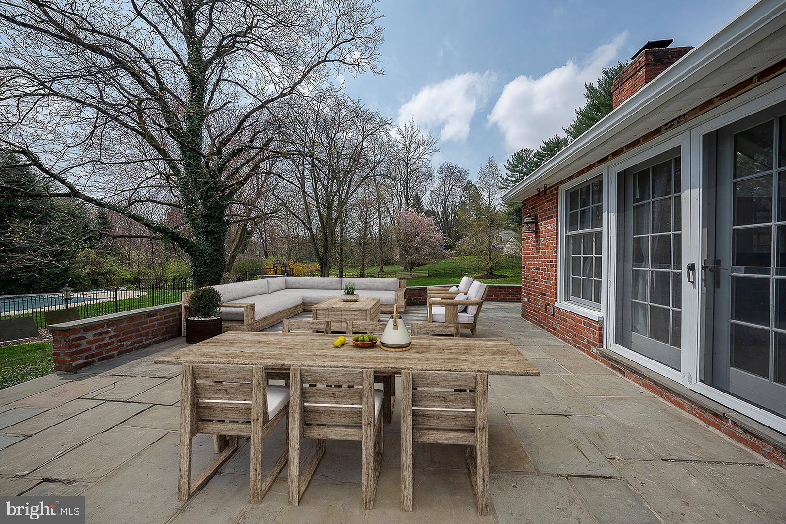 1416 Old Gulph Road Villanova, PA 19085 - Photo 31 of 41 a view of an outdoor space with furniture