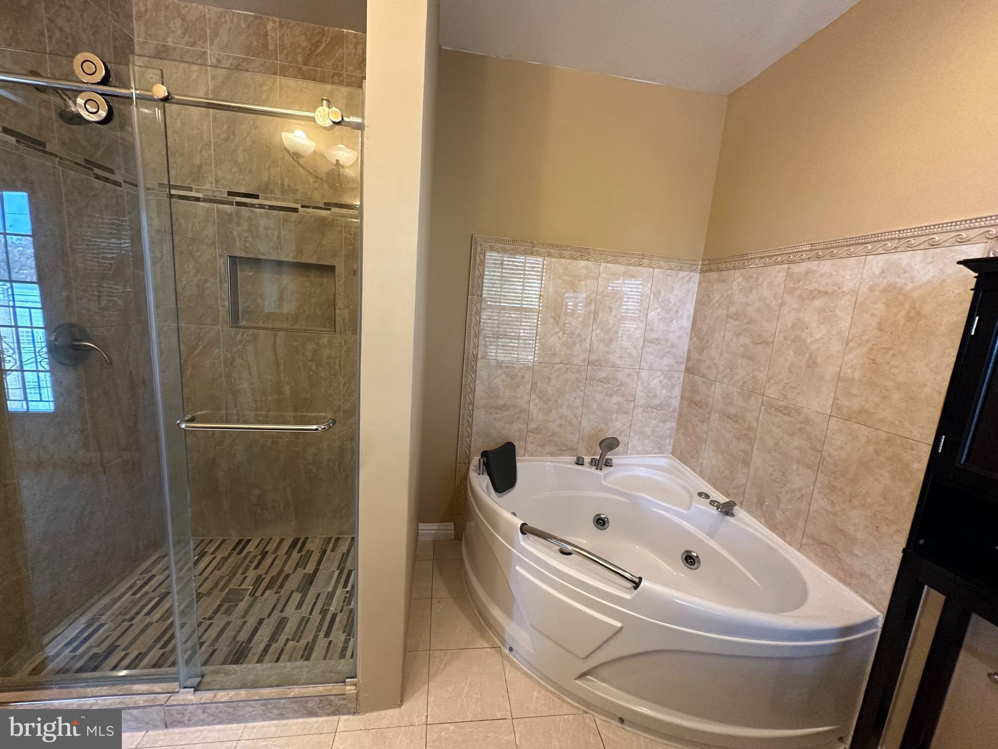 5045 C Street Southeast, Unit 302 Washington, DC 20019 - Photo 20 of 25 Shower and Jacuzzi tub in main bathroom.