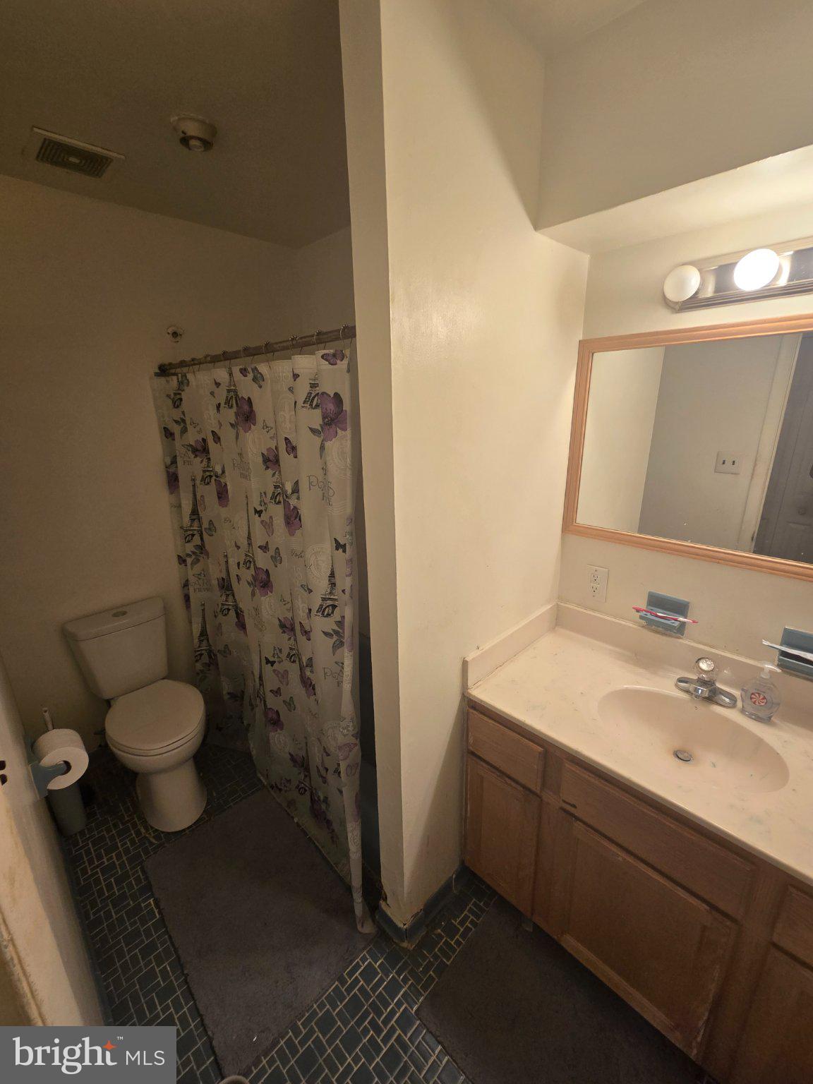 9401 Pine View Lane Clinton, MD 20735 - Photo 13 of 15 a bathroom with a toilet sink and a mirror