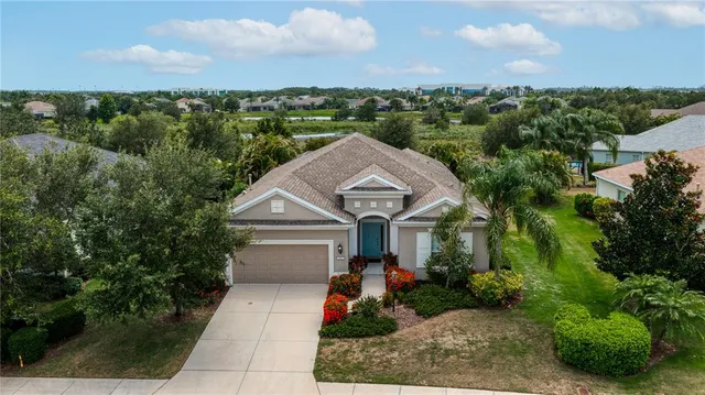 an aerial view of multiple house