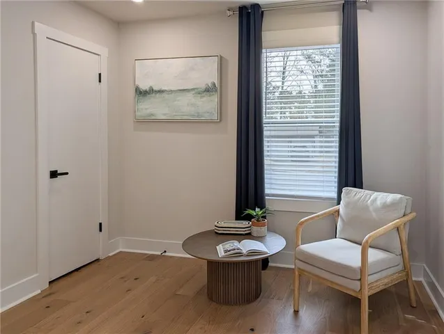 a room with furniture and window