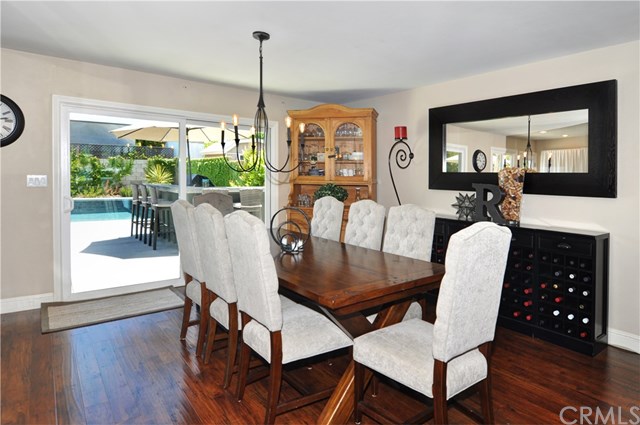 2612 Redlands Drive Costa Mesa, CA 92627 - Photo 9 of 30 a view of a dining room with furniture window and wooden floor