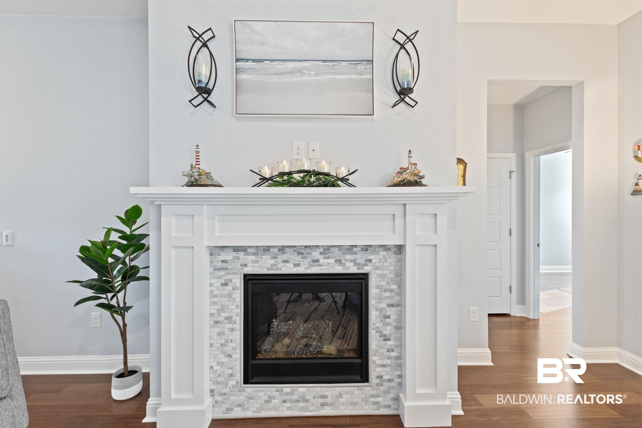 31541 Hoot Owl Road Daphne, AL 36527 - Photo 9 of 51 Details with a fireplace and hardwood / wood-style floors