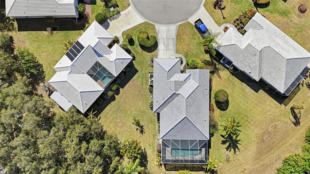 757 Pond Lily Way Venice, FL 34293 - Photo 28 of 53 an aerial view of residential house with outdoor space and swimming pool