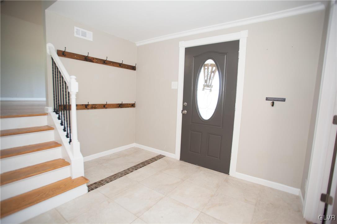 Tiled front foyer