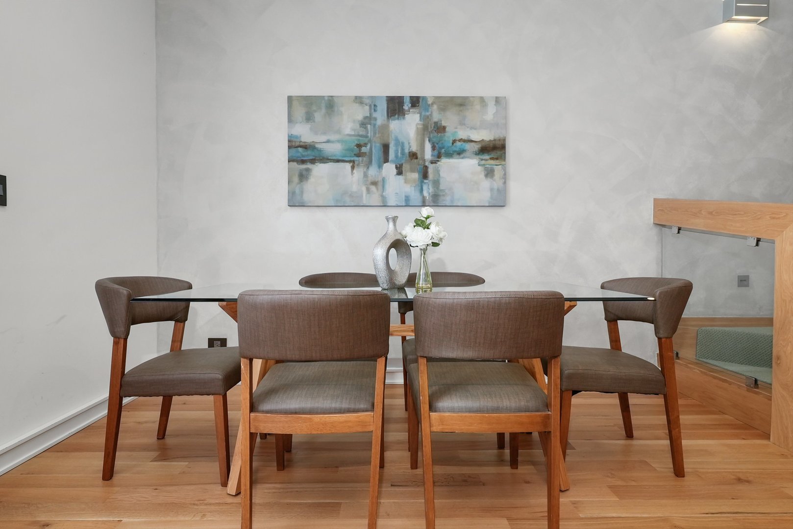 1605 West Ohio Street, Unit 2 Chicago, IL 60622 - Photo 18 of 38 a view of a dining room with furniture and wooden floor