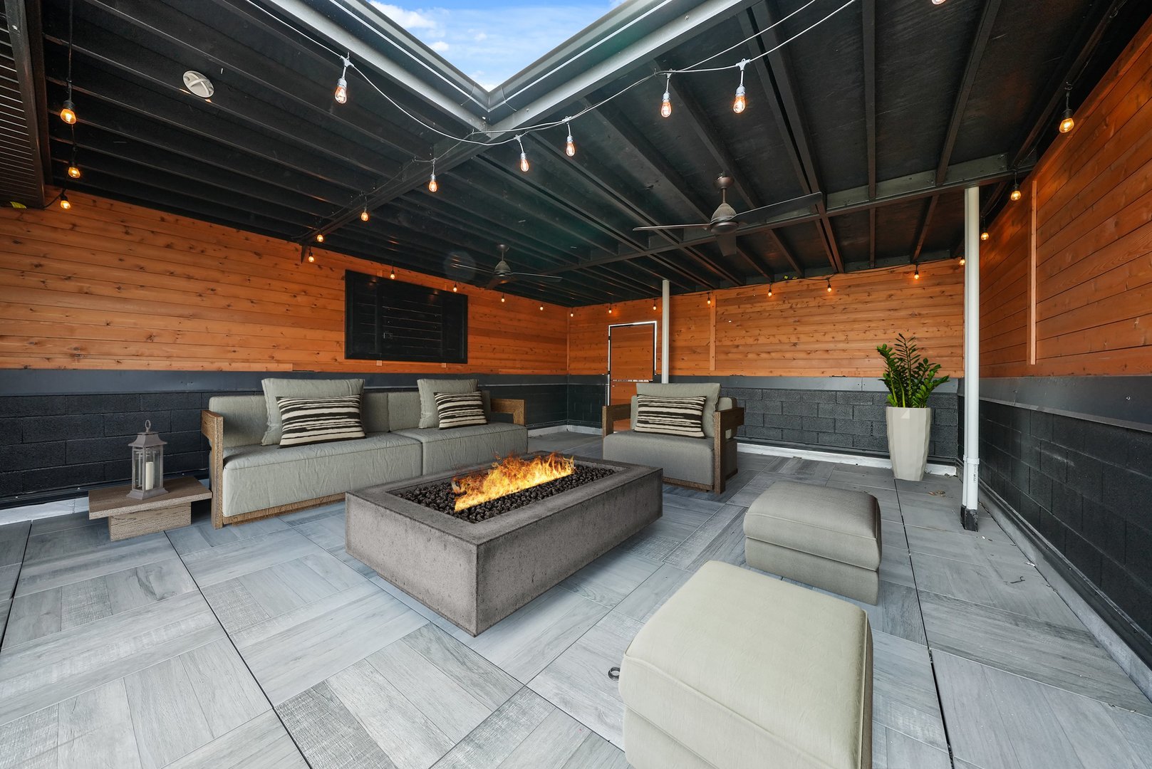 1605 West Ohio Street, Unit 2 Chicago, IL 60622 - Photo 5 of 38 a outdoor living space with furniture and a fireplace