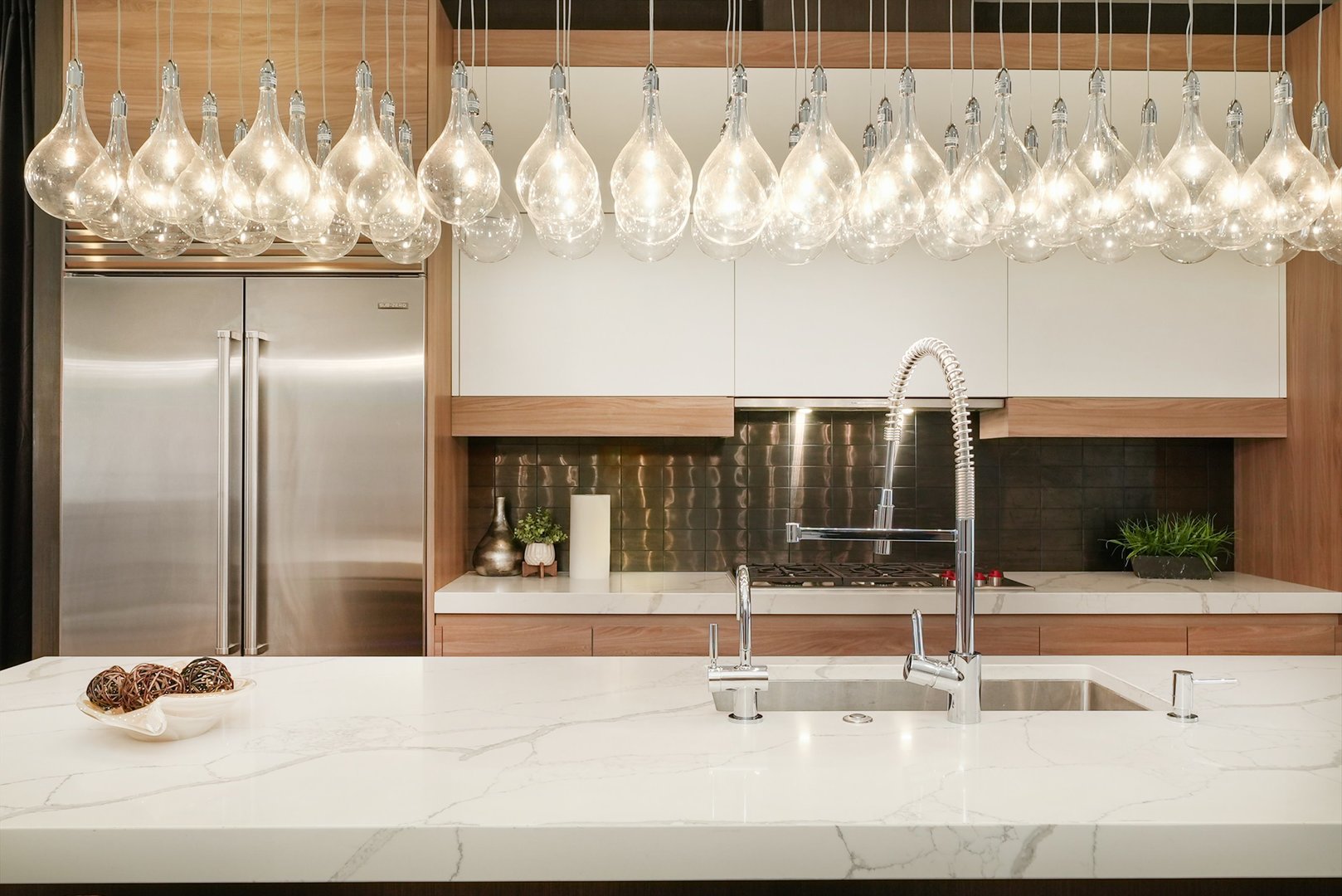 1605 West Ohio Street, Unit 2 Chicago, IL 60622 - Photo 8 of 38 a kitchen with a refrigerator and countertop