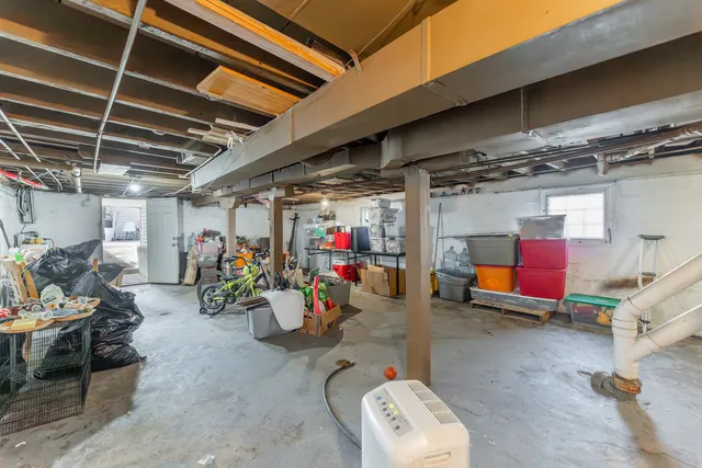 a view of storage and utility room