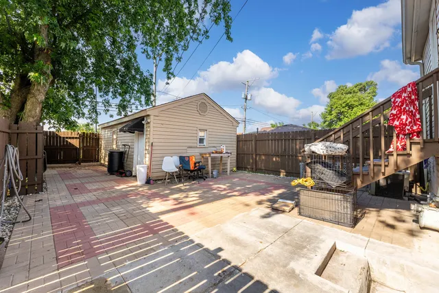 a view of a house with a patio