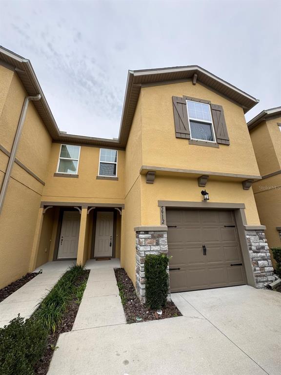 a front view of a house