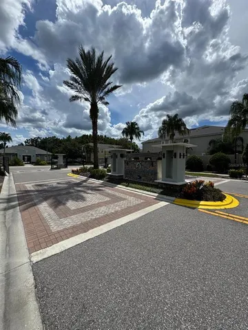 a view of a street with houses