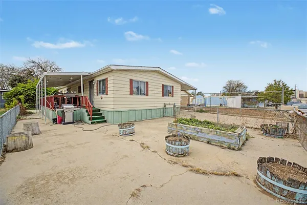 a view of a house with a patio