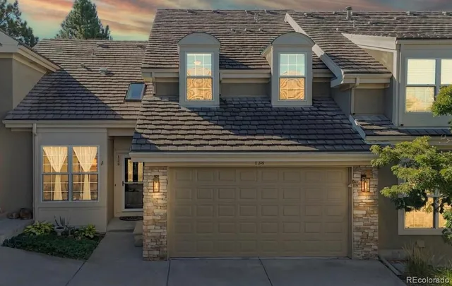 a front view of a house