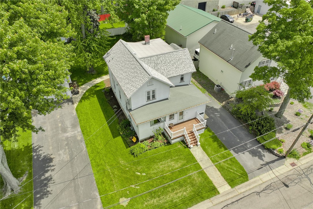 27 Martin Street Webster, NY 14580 - Photo 46 of 48 AERIAL VIEW - FRONT PORCH -TWO DRIVEWAYS