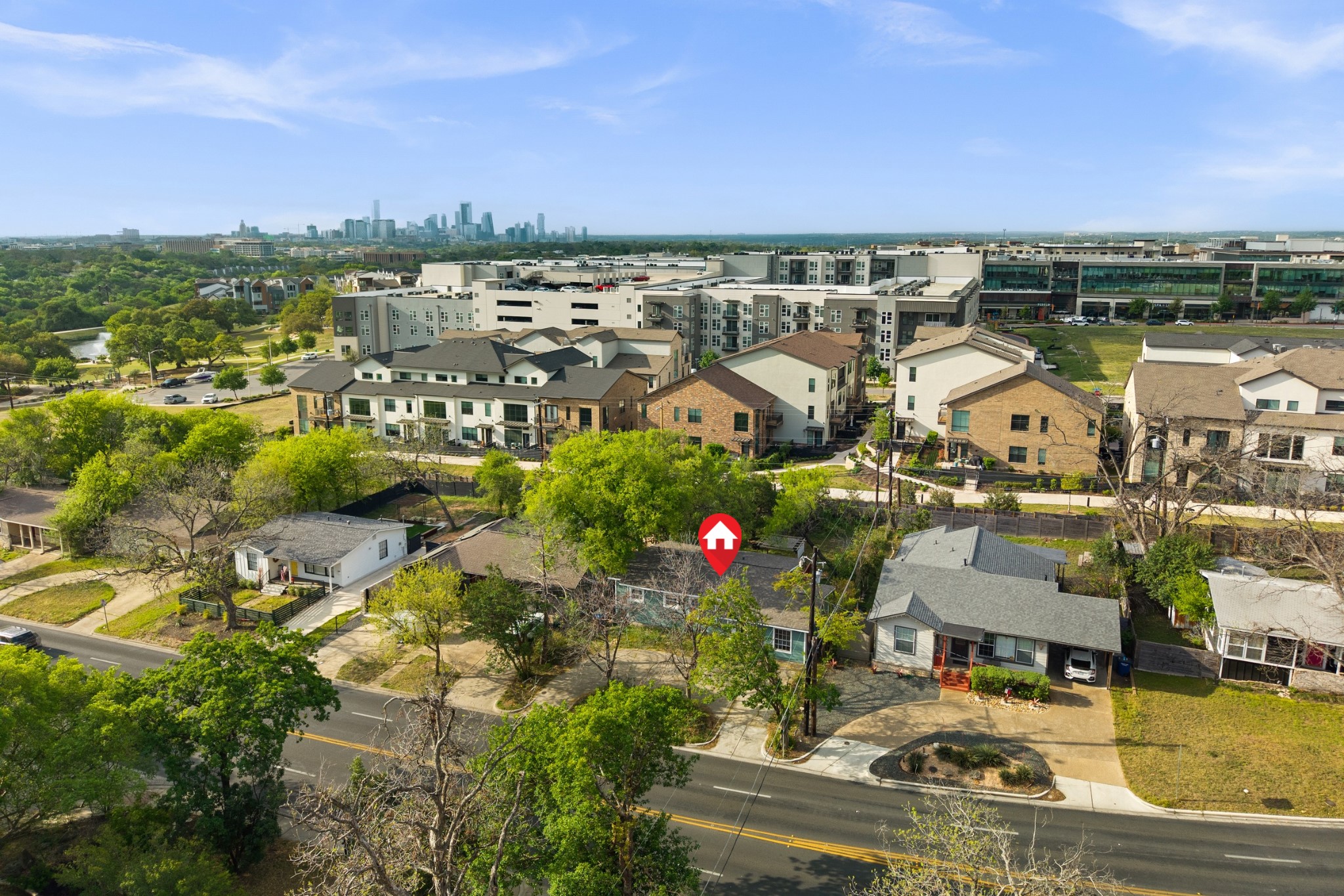 2639 West 45th Street Austin, TX 78731 - Photo 15 of 29 Aerial view of skyline