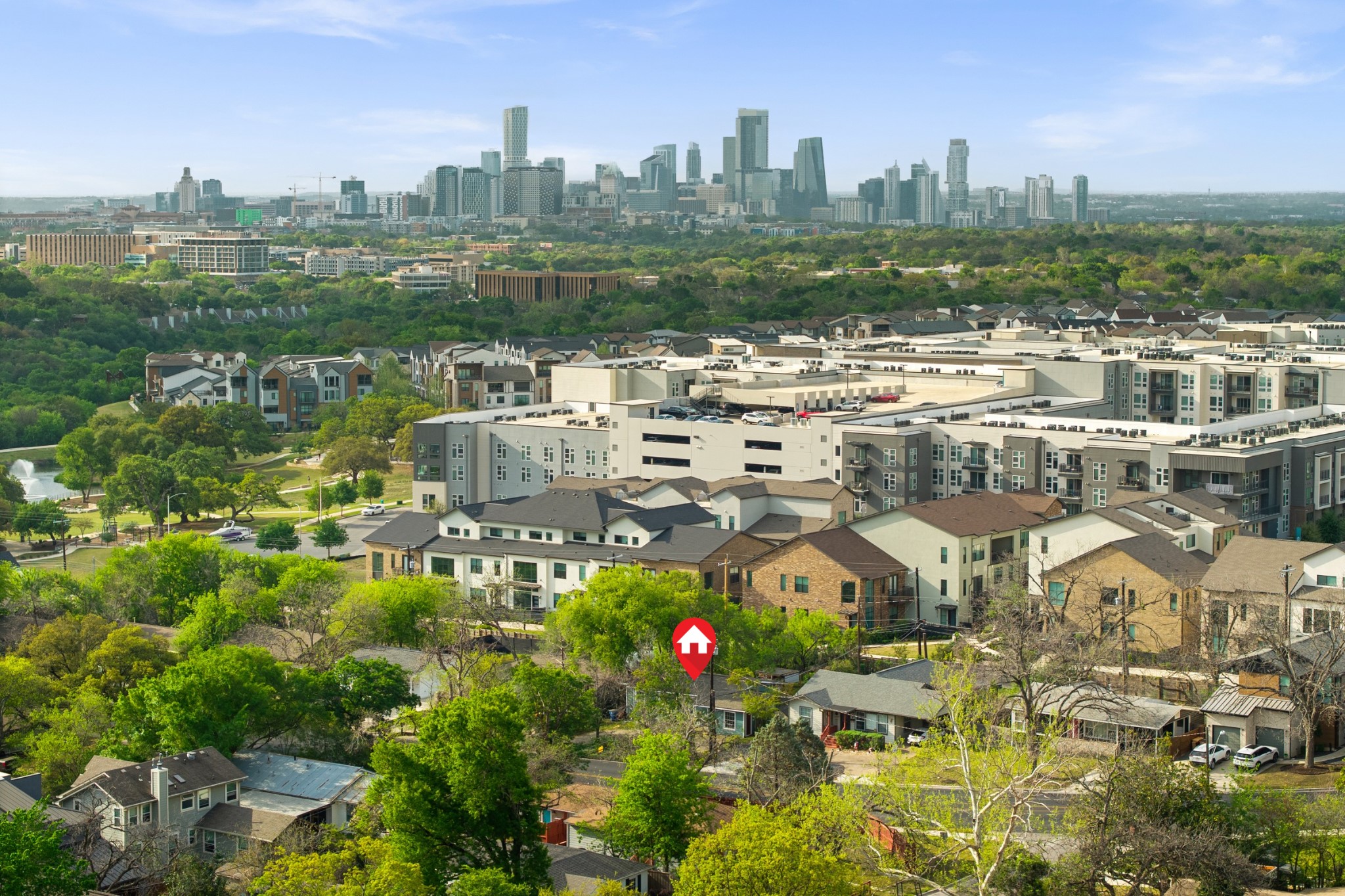 2639 West 45th Street Austin, TX 78731 - Photo 16 of 29 Bird's eye view of city skyline