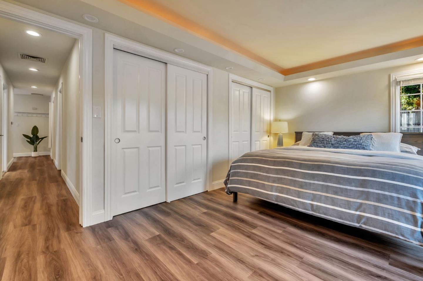770 Graham Hill Road Santa Cruz, CA 95060 - Photo 41 of 83 a bedroom with a bed and a view of bedroom