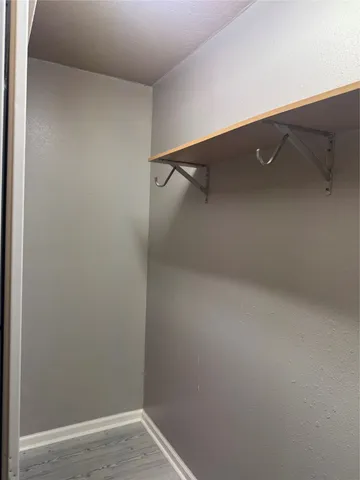 a close view of closet