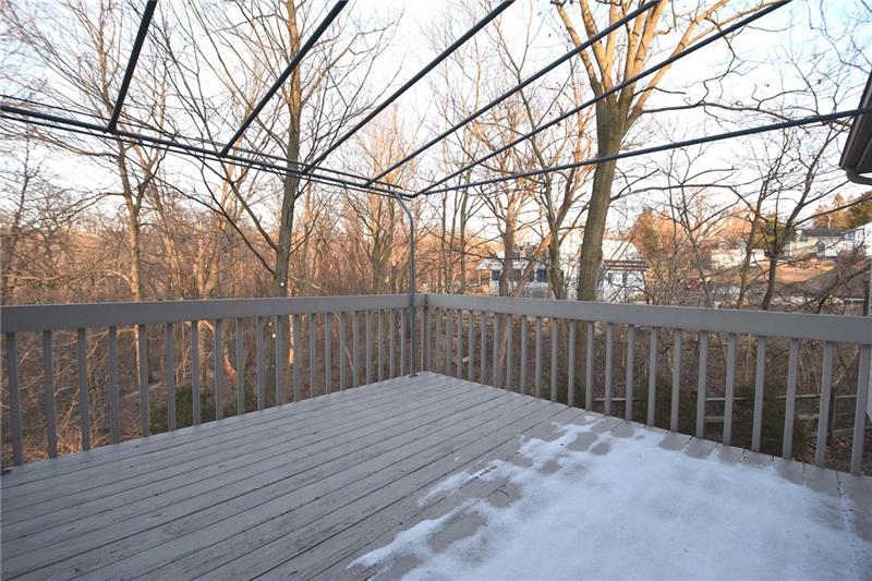 1229 Morrow Road Pittsburgh, PA 15241 - Photo 22 of 25 Deck overlooking 1 acre lot. Awning currently in storage!