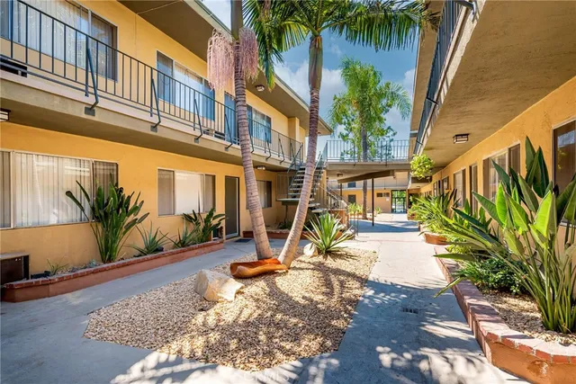 a view of a house with a patio