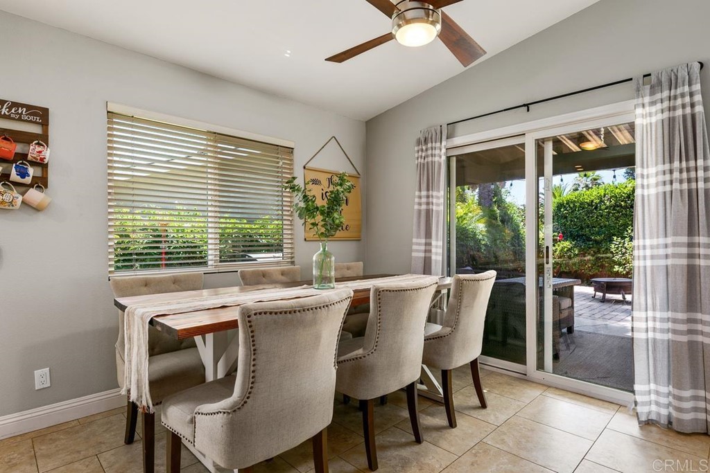 1005 Woodcreek Road Fallbrook, CA 92028 - Photo 11 of 32 a view of a dining room with furniture window and outside view