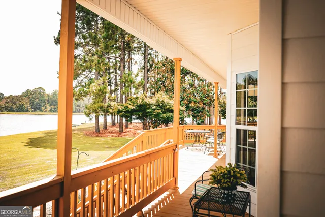 a view of outdoor space with seating area