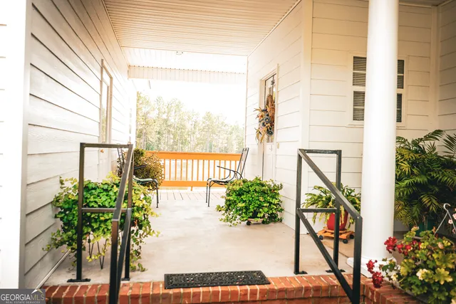 a view of a door in front of a door