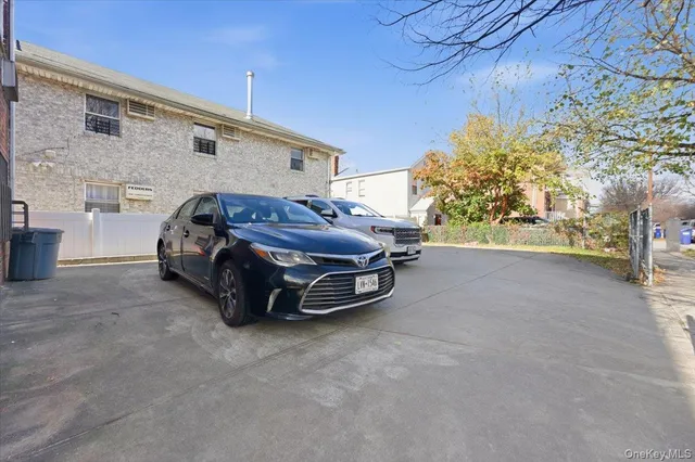 a car parked in front of house
