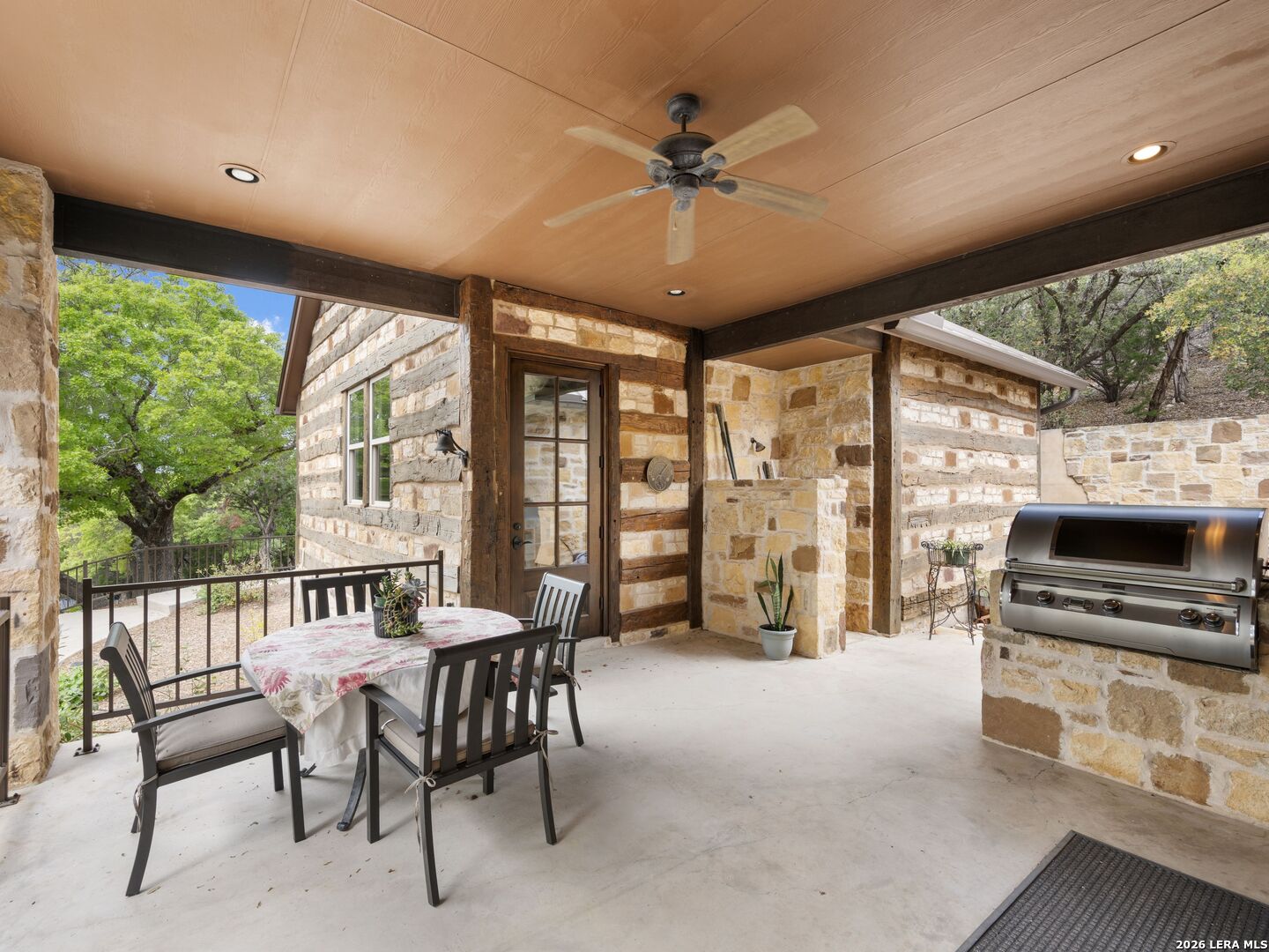 2717 B & R Road Utopia, TX 78884 - Photo 41 of 70 a view of a dining room with furniture window and outside view